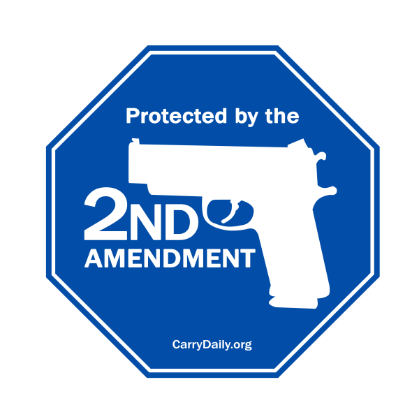3"X3" "Protected by the 2nd Amendment" Security Decal